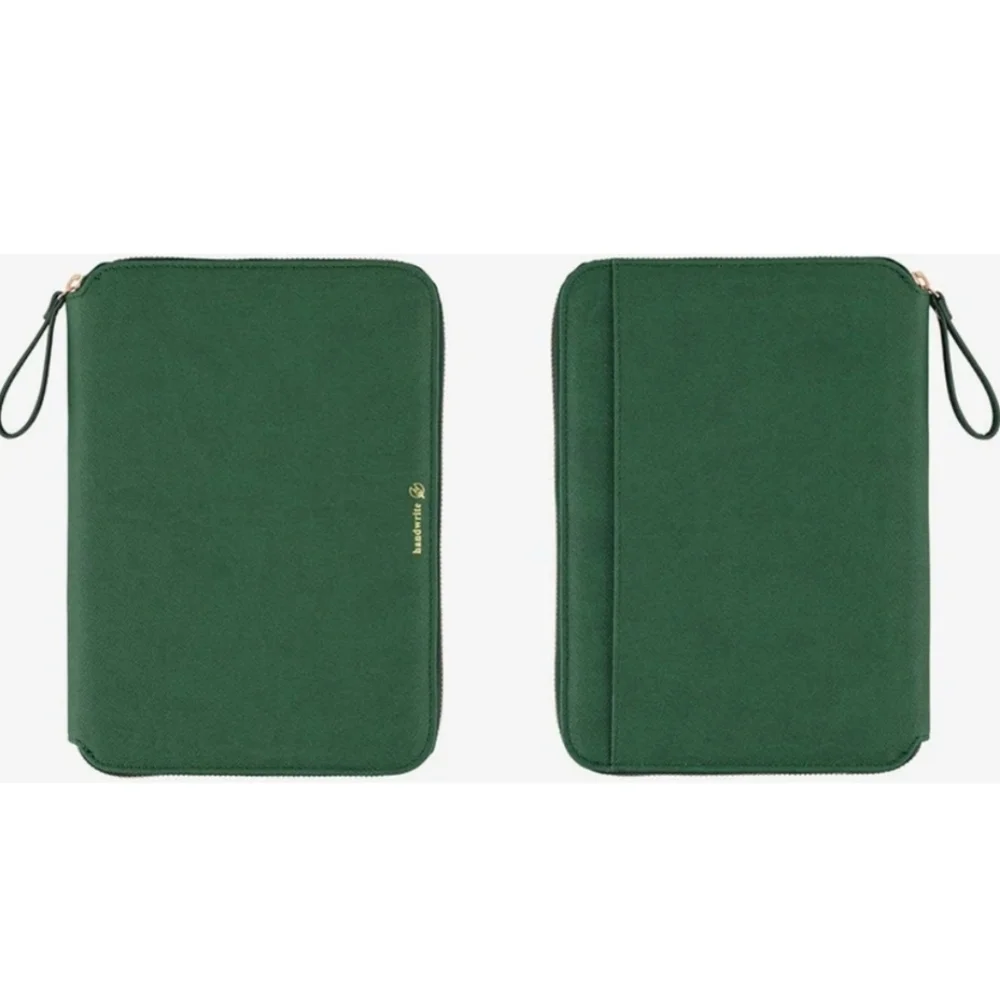 Green Zippered Pencil Case Pouch - Unbranded